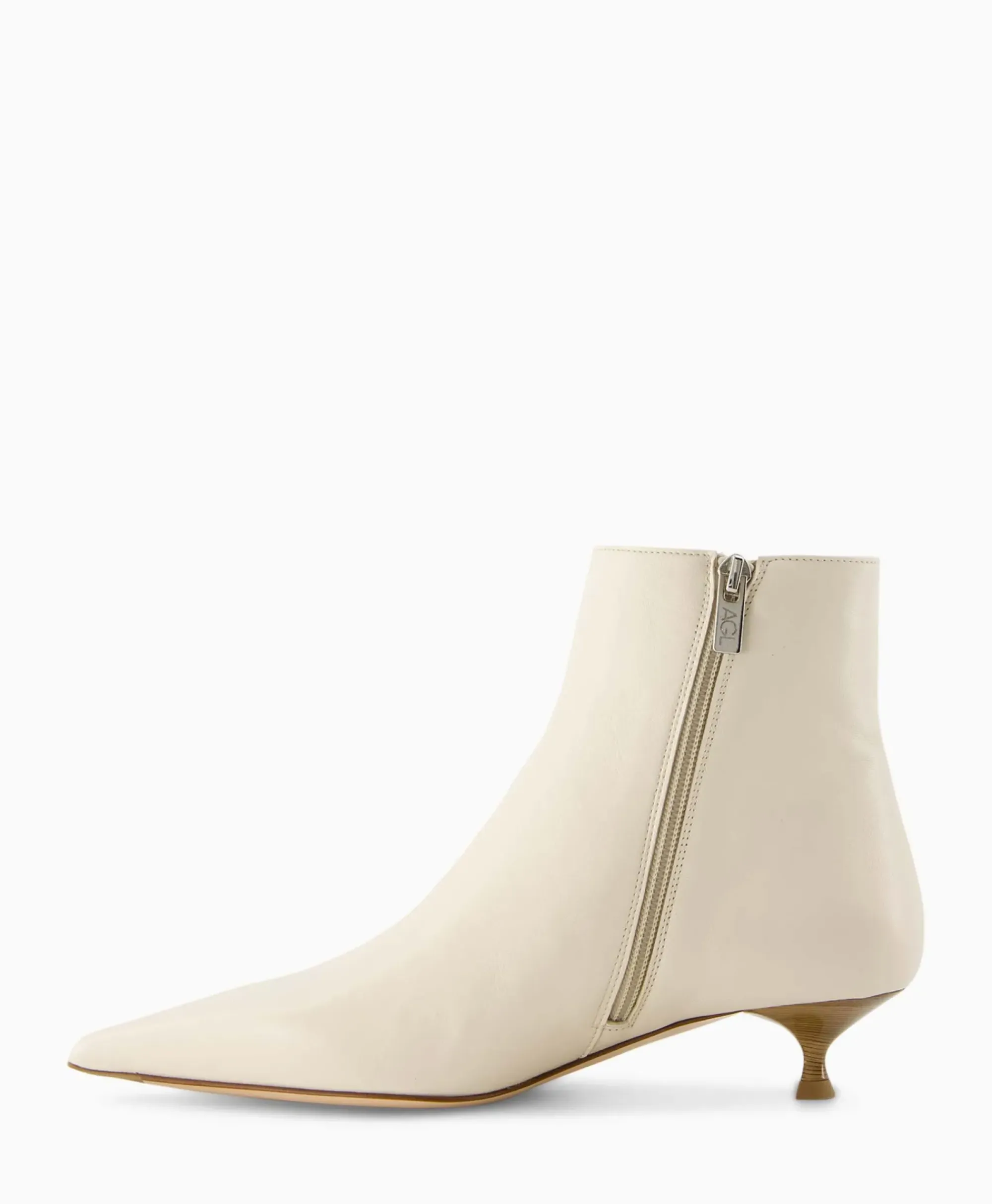 Laarzen^Agl Enkellaars Lenor Bootie Off White