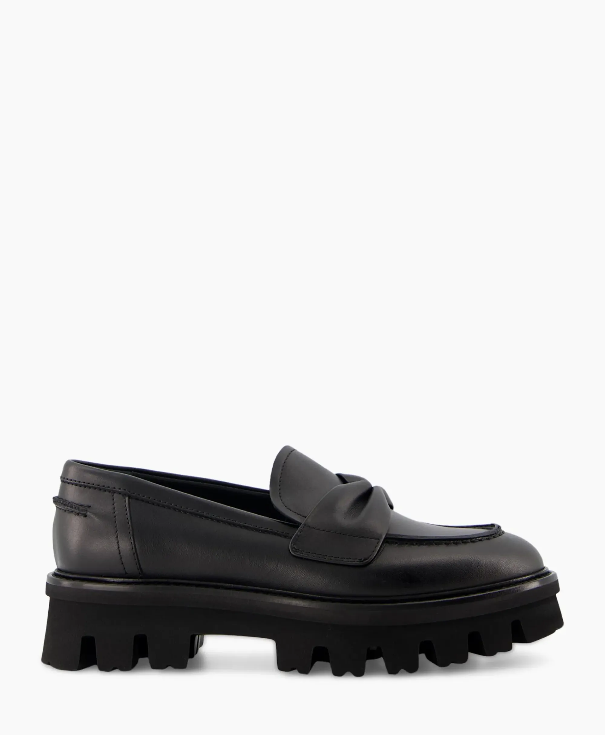 Instappers^Agl Loafer Natalia Moc Zwart