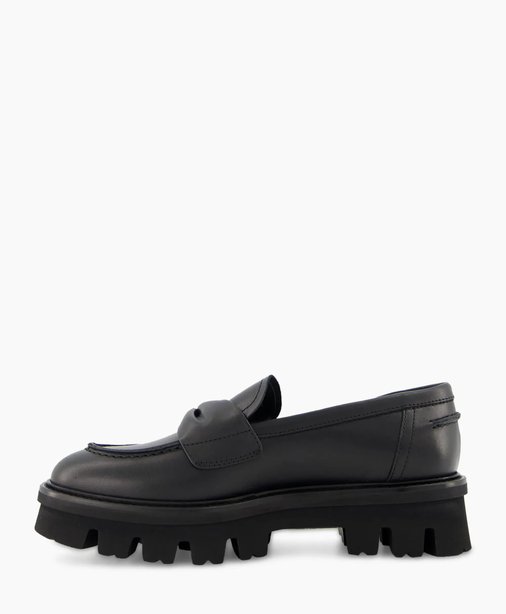 Instappers^Agl Loafer Natalia Moc Zwart