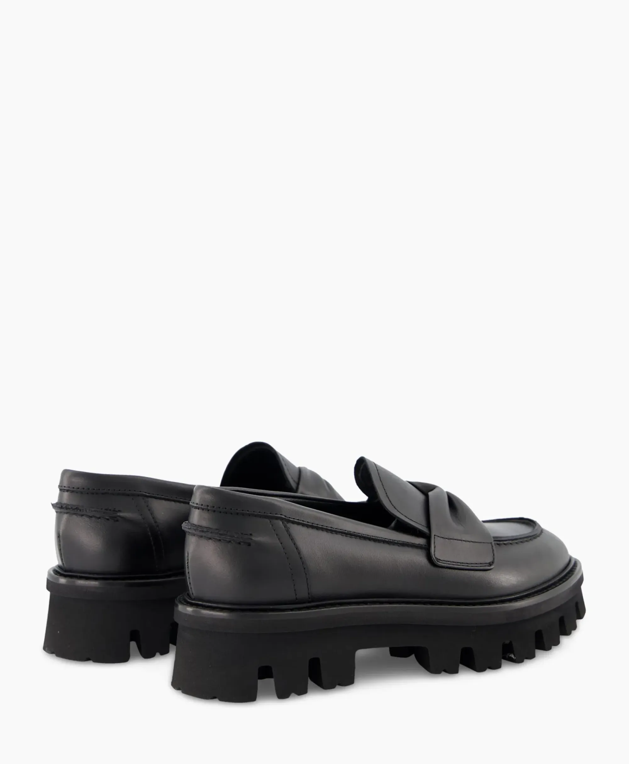 Instappers^Agl Loafer Natalia Moc Zwart