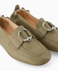 Instappers^Agl Loafer Sheryl Moc Khaki