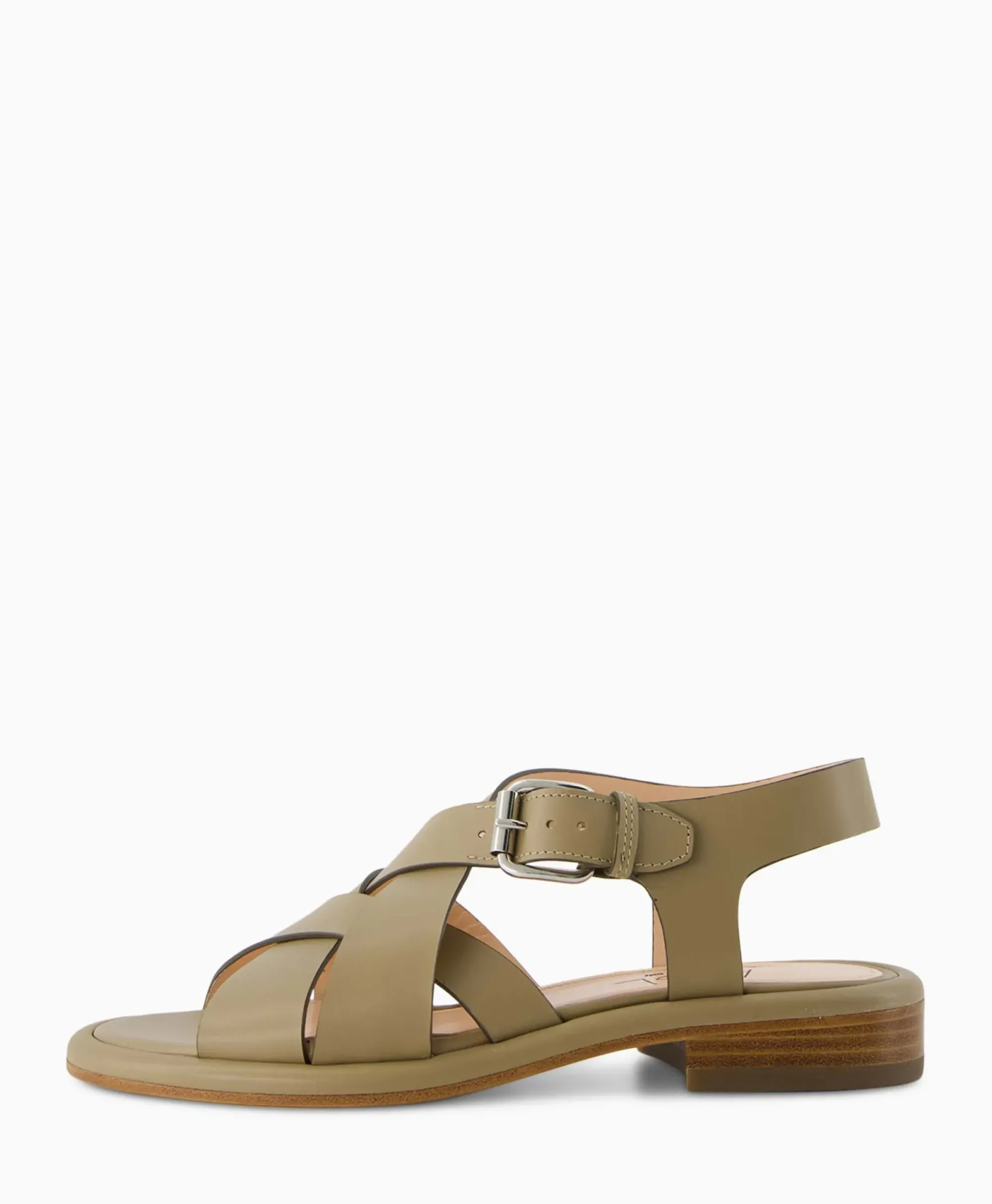Sandalen^Agl Sandaal Zonder Hak Alison Multi Khaki