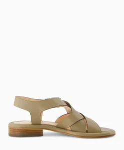 Sandalen^Agl Sandaal Zonder Hak Alison Multi Khaki
