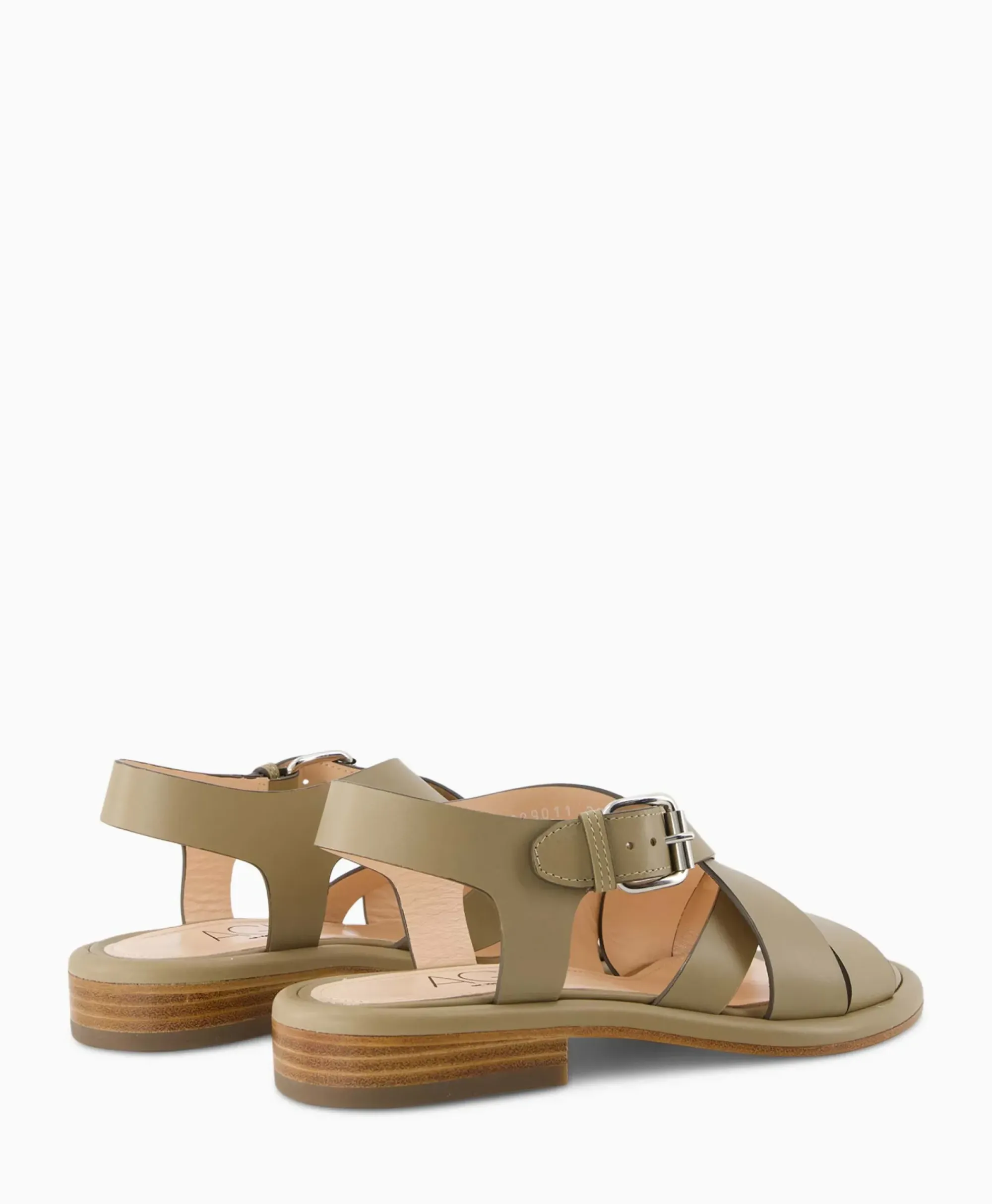 Sandalen^Agl Sandaal Zonder Hak Alison Multi Khaki
