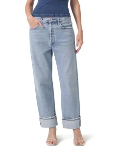 Broeken^Agolde Jeans Fran Jean Blauw
