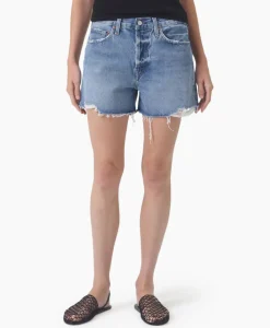 Broeken^Agolde Korte Broek Parker Long Blauw