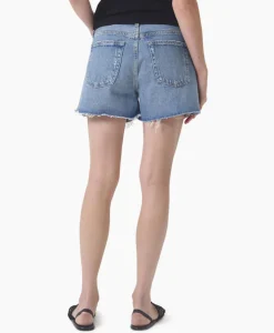 Broeken^Agolde Korte Broek Parker Long Blauw