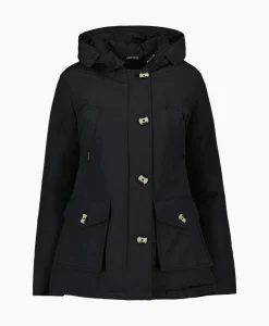 Jassen^Airforce Gewatteerde Jas 4 Pocket Parka Zwart