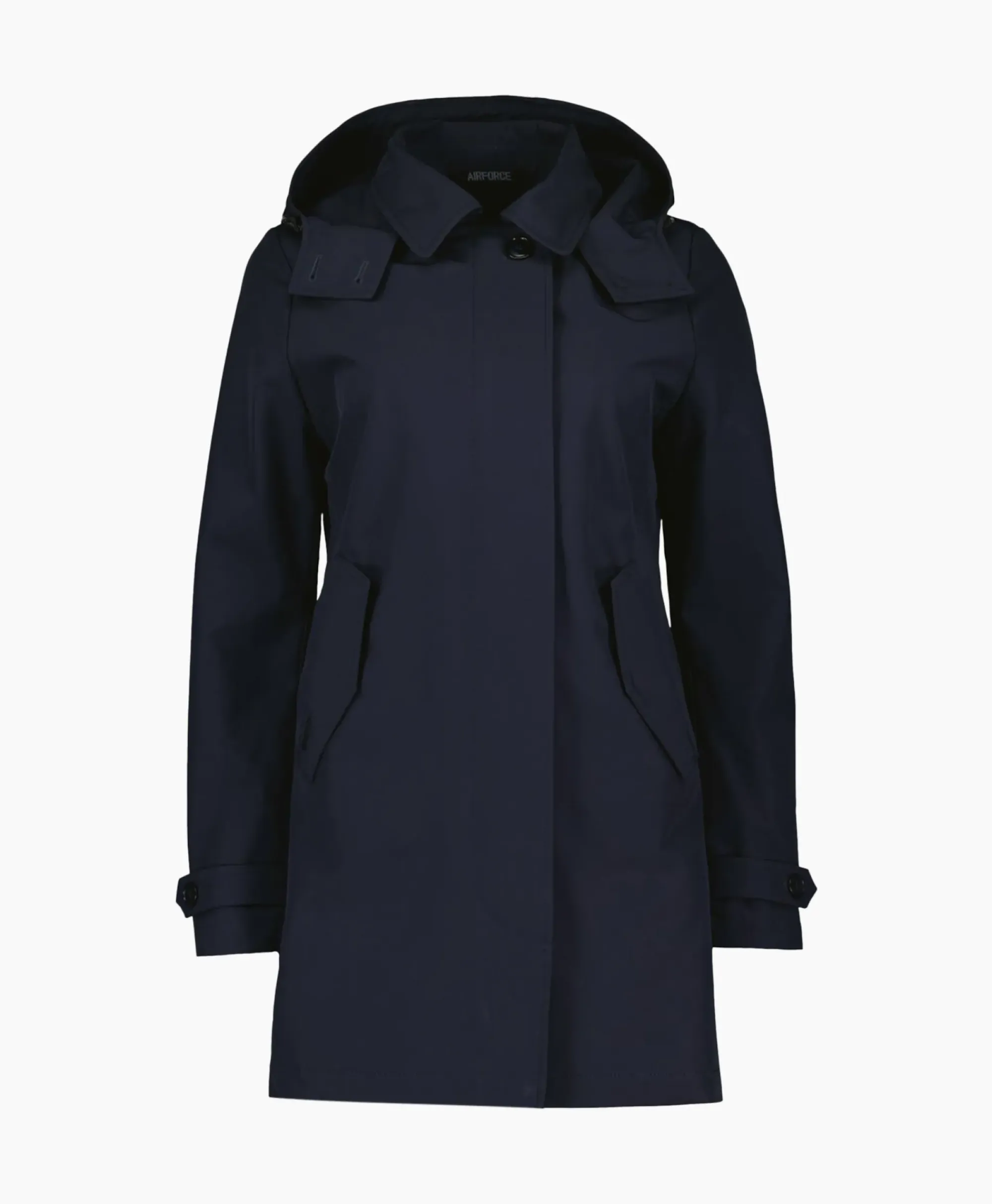 Jassen^Airforce Parka Long Technical Shell Donker Blauw