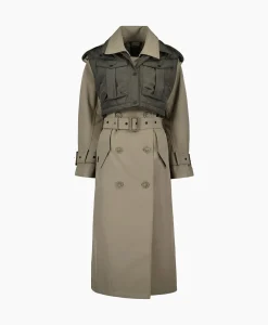 Jassen^Airforce Trenchcoat Body Warmer Trench Khaki
