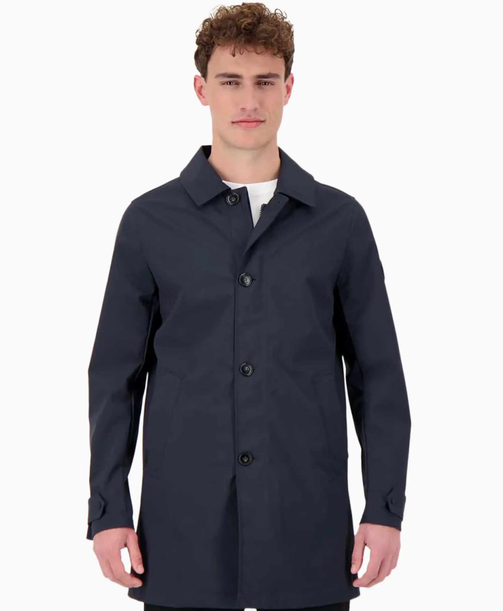 Jassen^Airforce Trenchcoat Donker Blauw