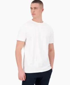 T-Shirts^Airforce T-Shirt Korte Mouw Garment Dyed Wit