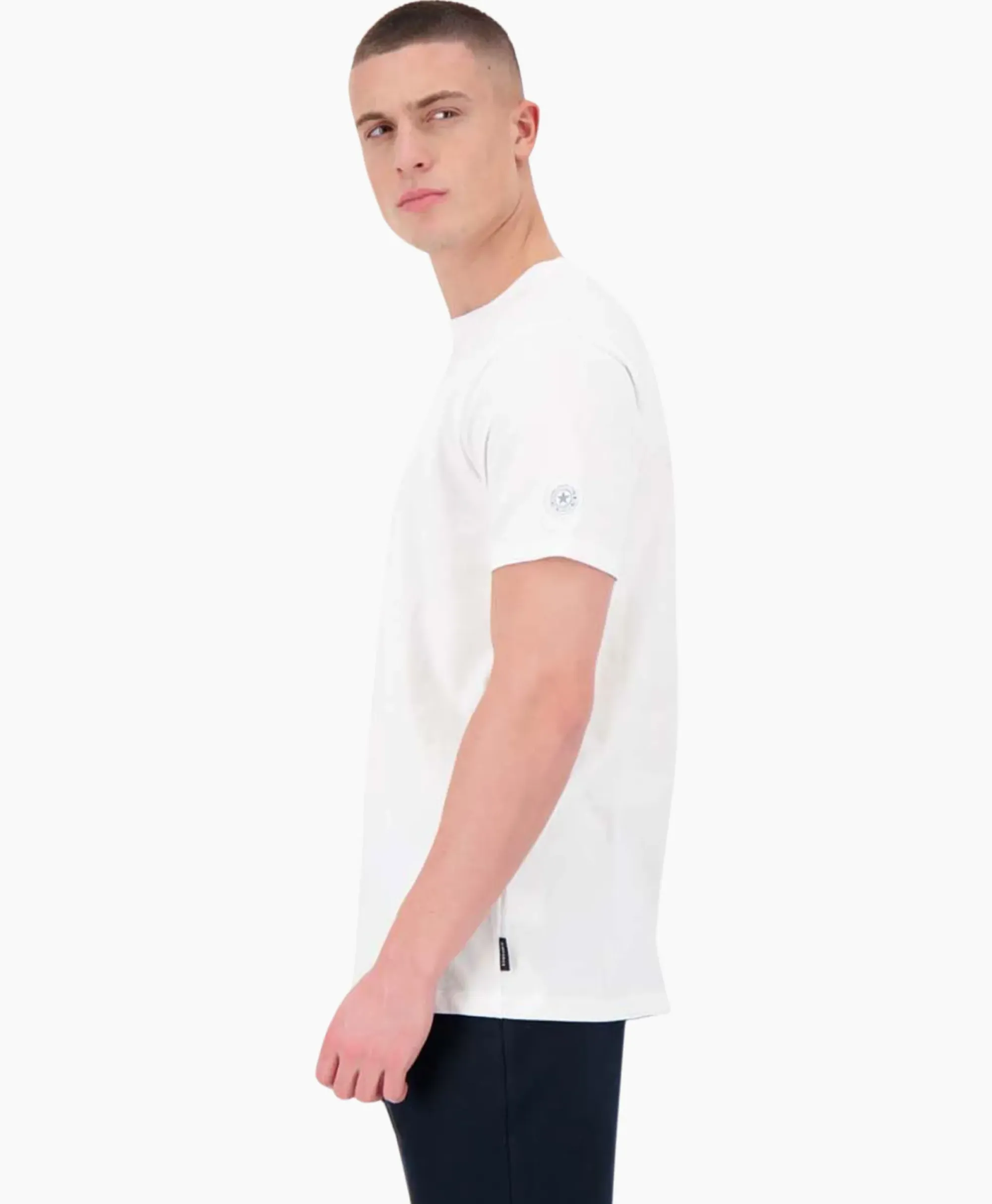 T-Shirts^Airforce T-Shirt Korte Mouw Garment Dyed Wit