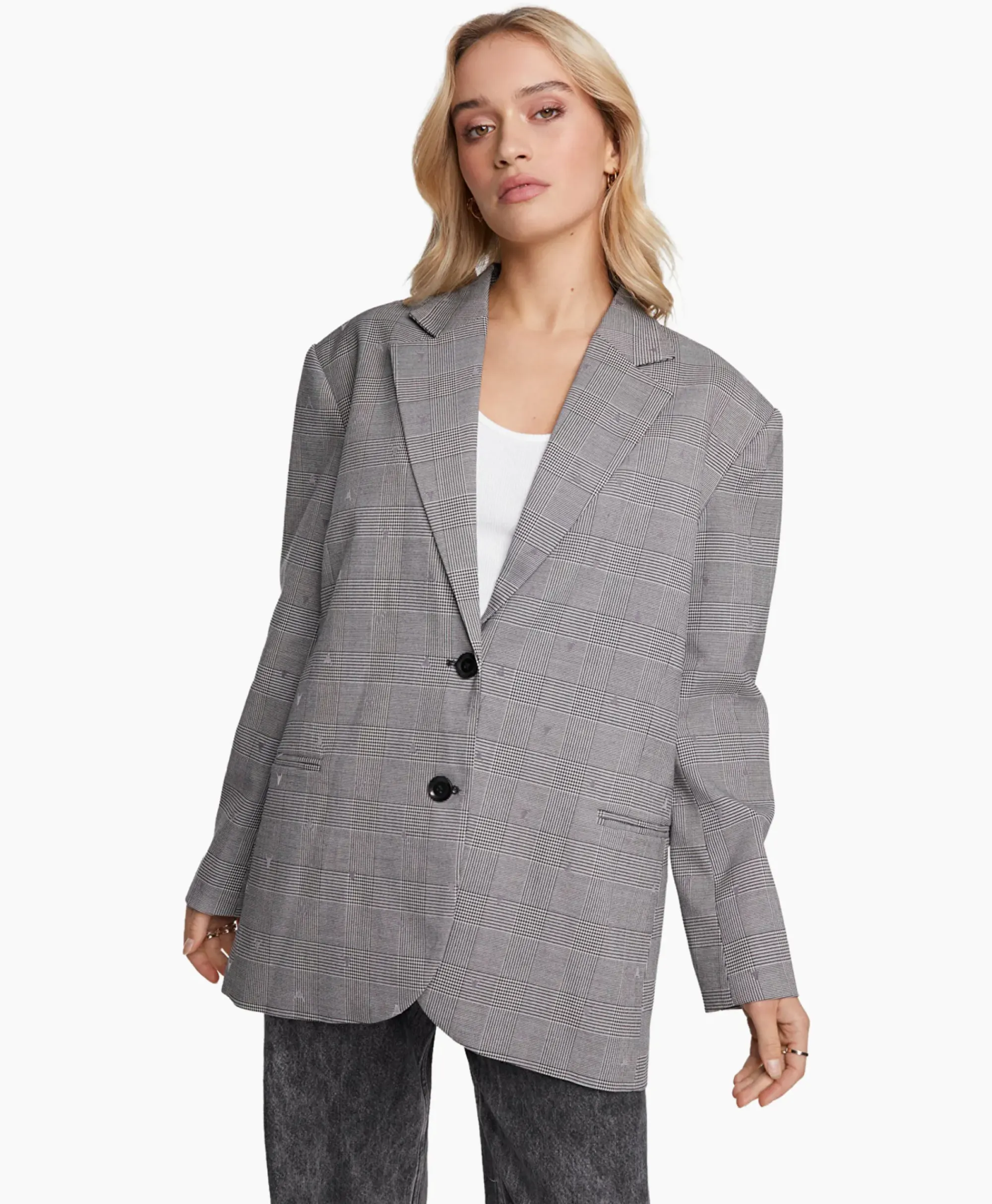 Blazers^Alix The Label Blazer Woven Special Checked Zwart