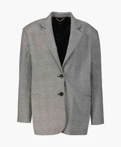 Blazers^Alix The Label Blazer Woven Special Checked Zwart