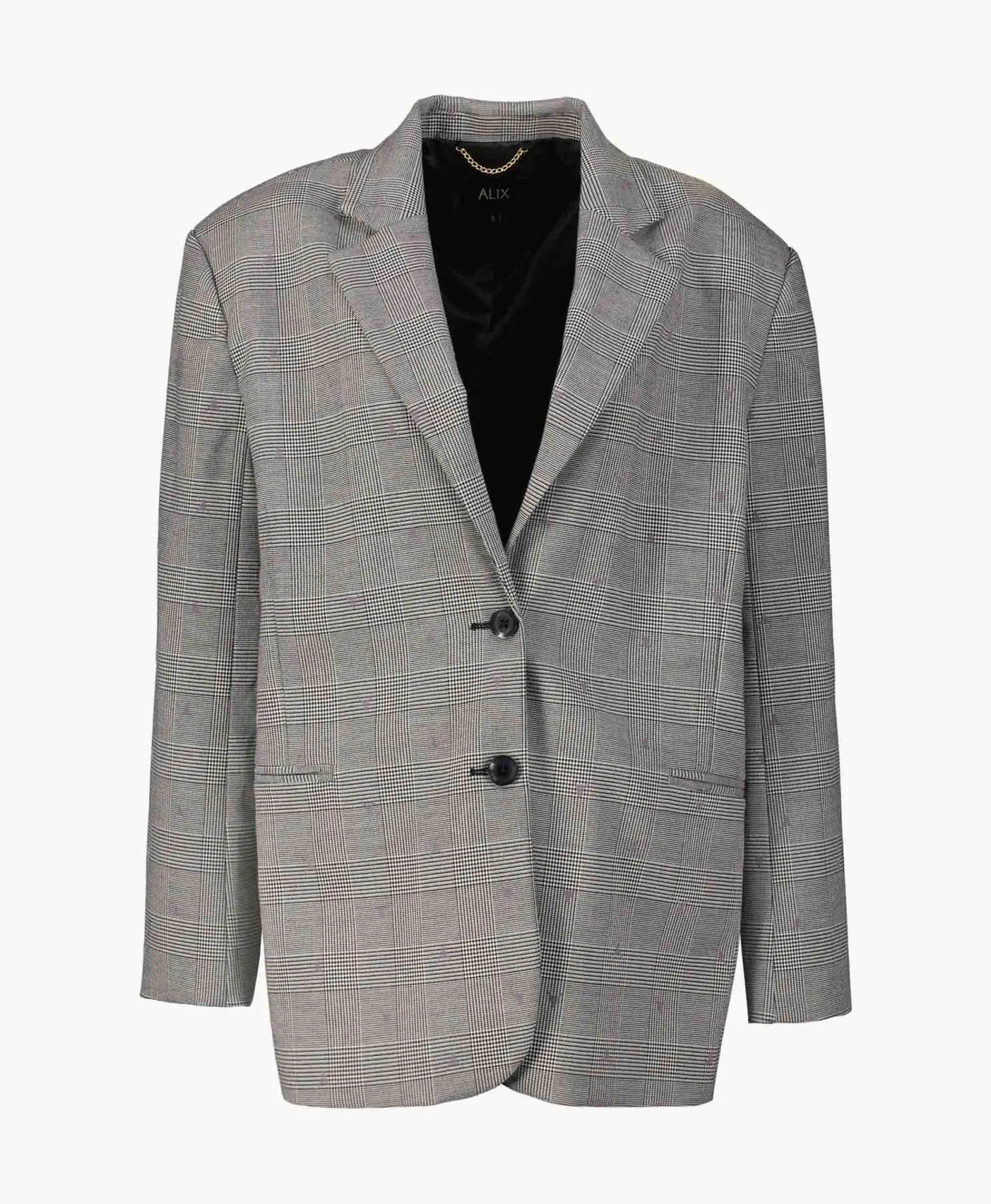 Blazers^Alix The Label Blazer Woven Special Checked Zwart