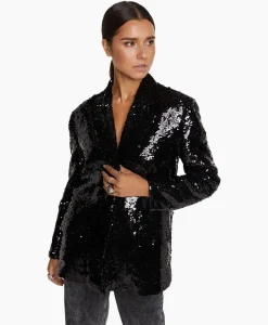 Blazers^Alix The Label Blazer Woven With Strass Zwart