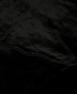 Jassen^Alix The Label Bomberjack Ladies Woven Oversized Velvet Zwart