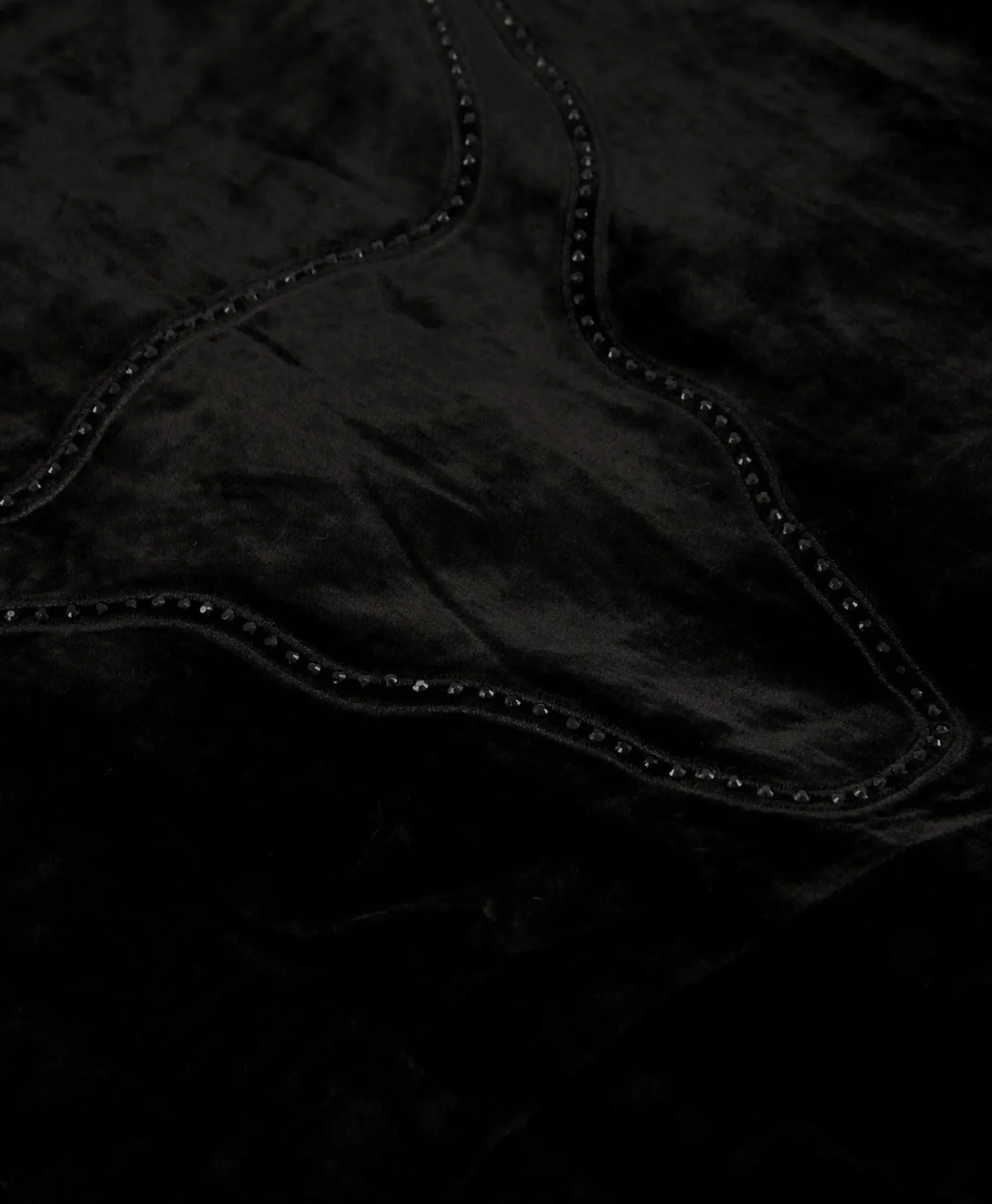Jassen^Alix The Label Bomberjack Ladies Woven Oversized Velvet Zwart
