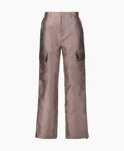 Broeken^Alix The Label Cargobroek Woven Shiny Bull Cargo Brons