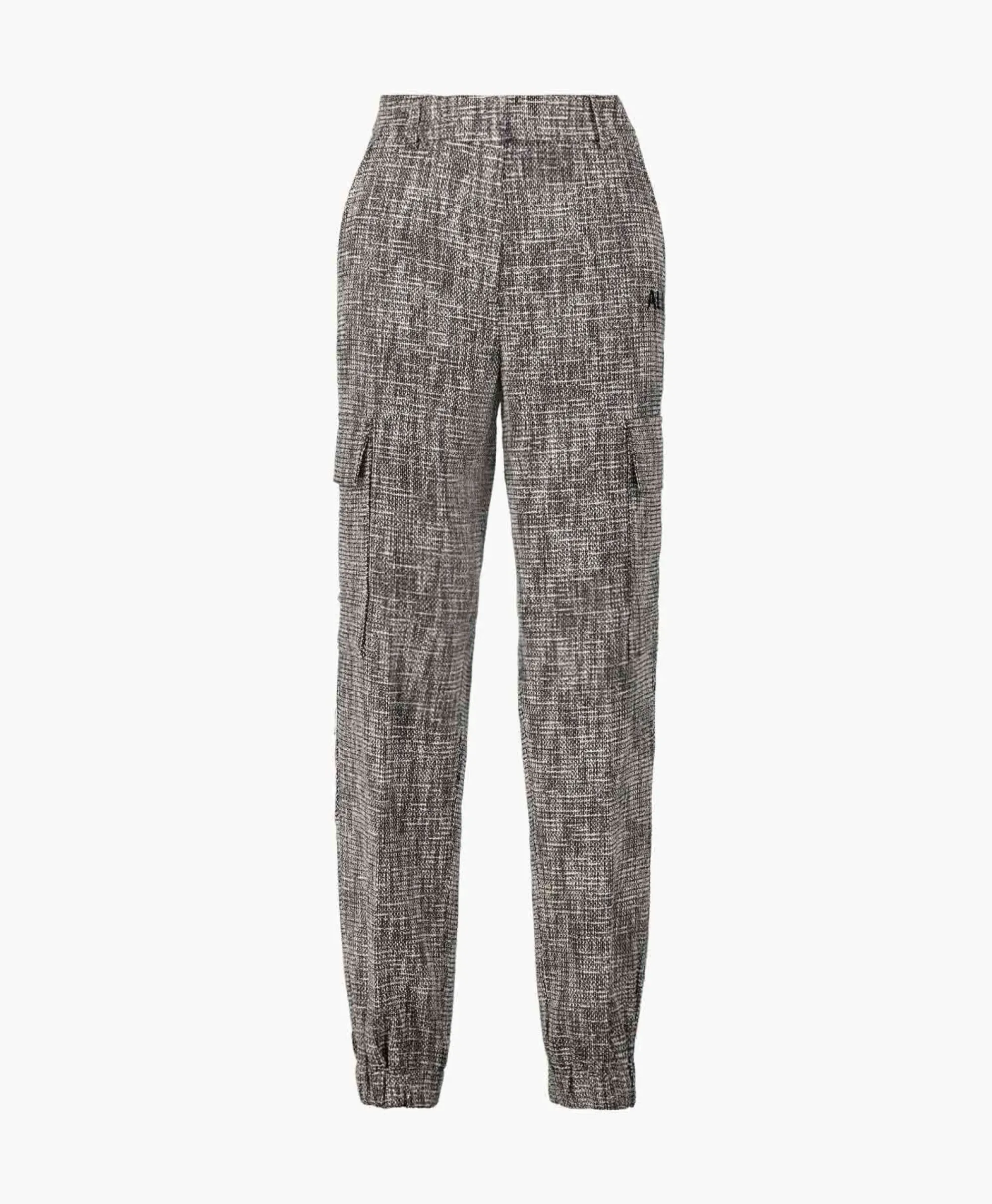 Broeken^Alix The Label Cargobroek Woven Boucle Cargo Zwart