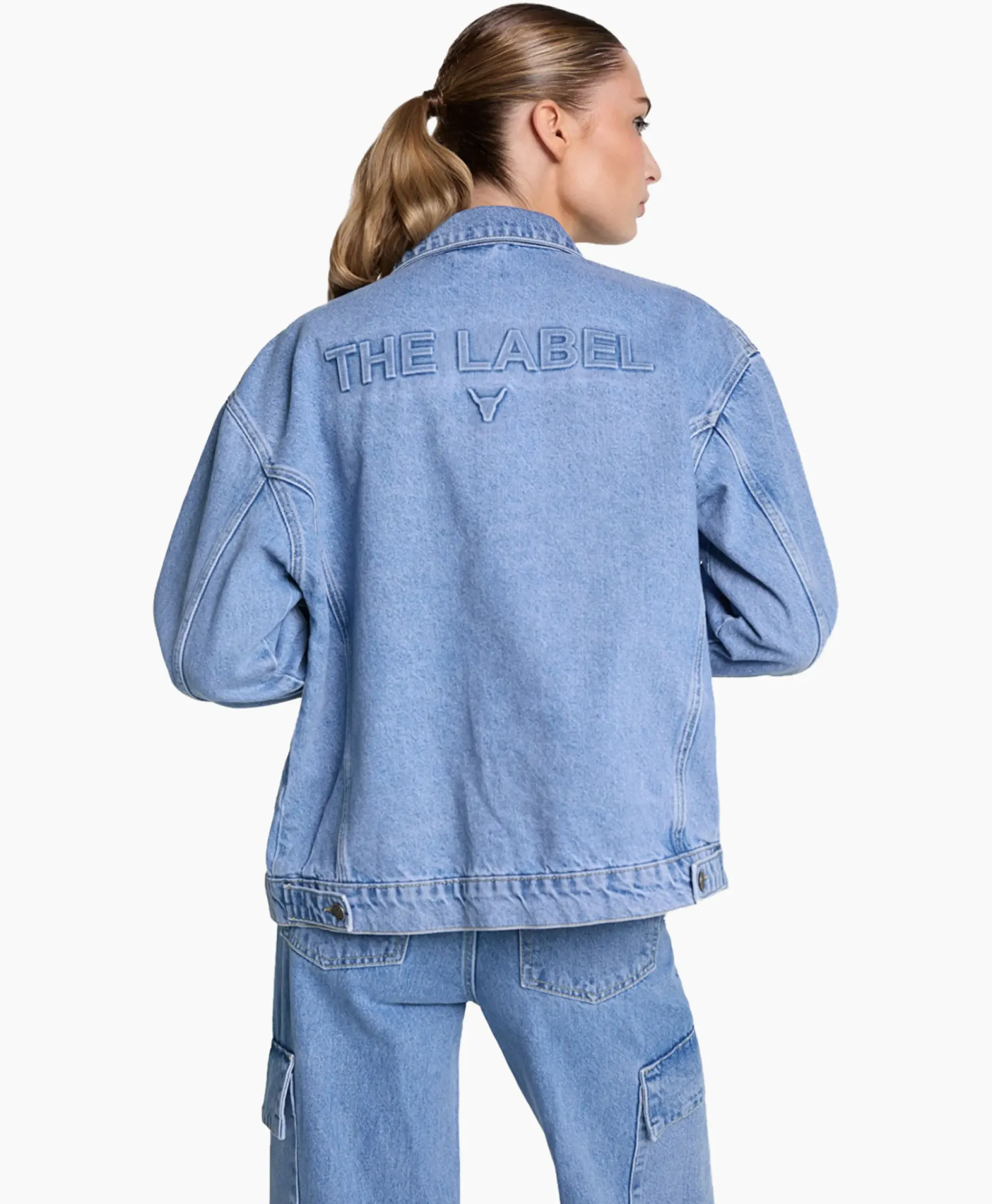Jassen^Alix The Label Jack Woven Denim Blauw