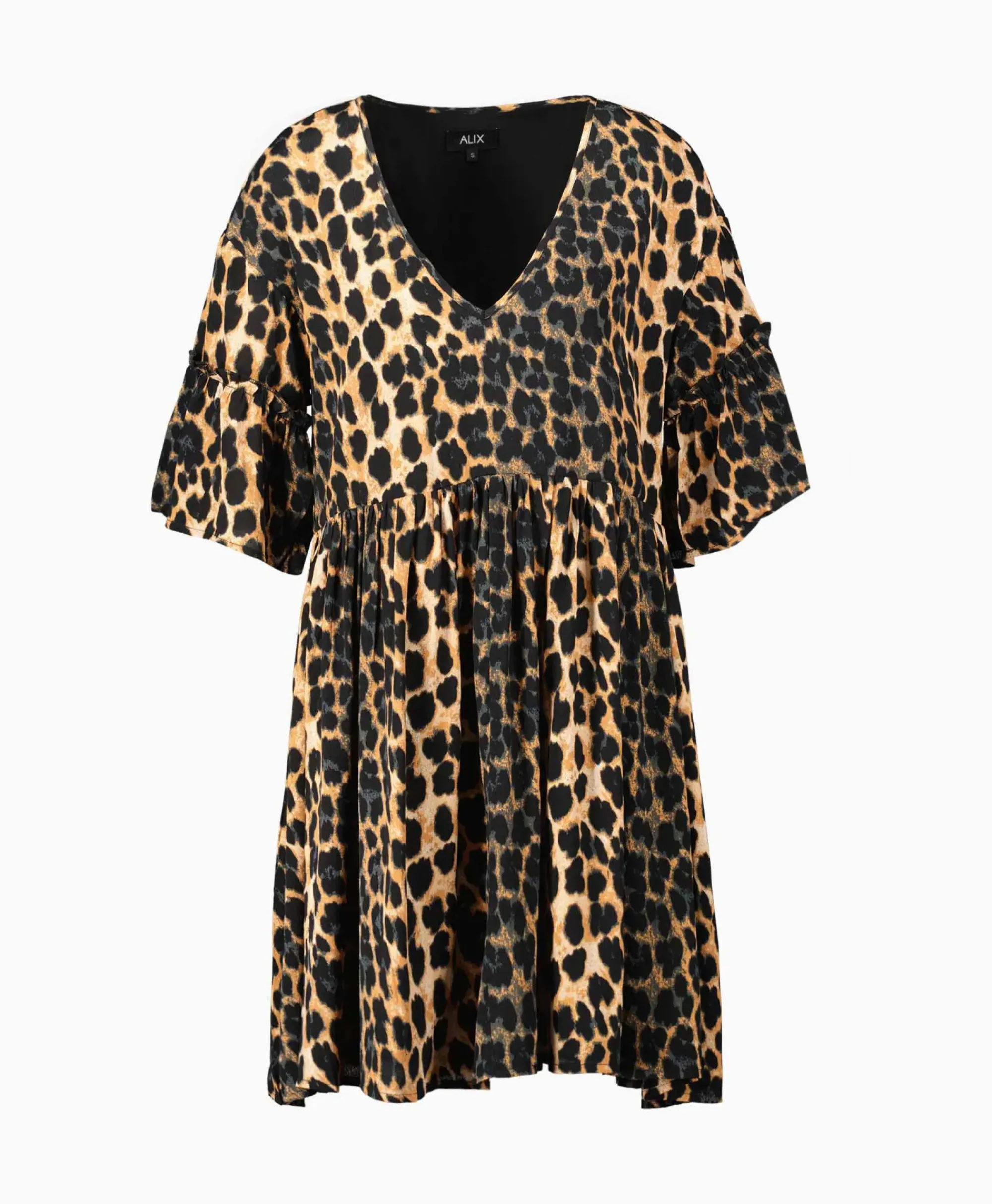 Bruiloftskleding^Alix The Label Jurk Ladies Woven Animal Dress Print + 2 Kleurig