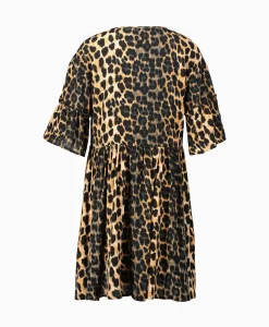Bruiloftskleding^Alix The Label Jurk Ladies Woven Animal Dress Print + 2 Kleurig
