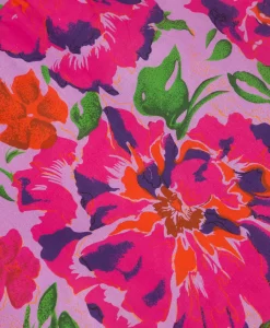 Bruiloftskleding^Alix The Label Jurk Ladies Woven Painted Flower Broderie Dress Print + 2 Kleurig