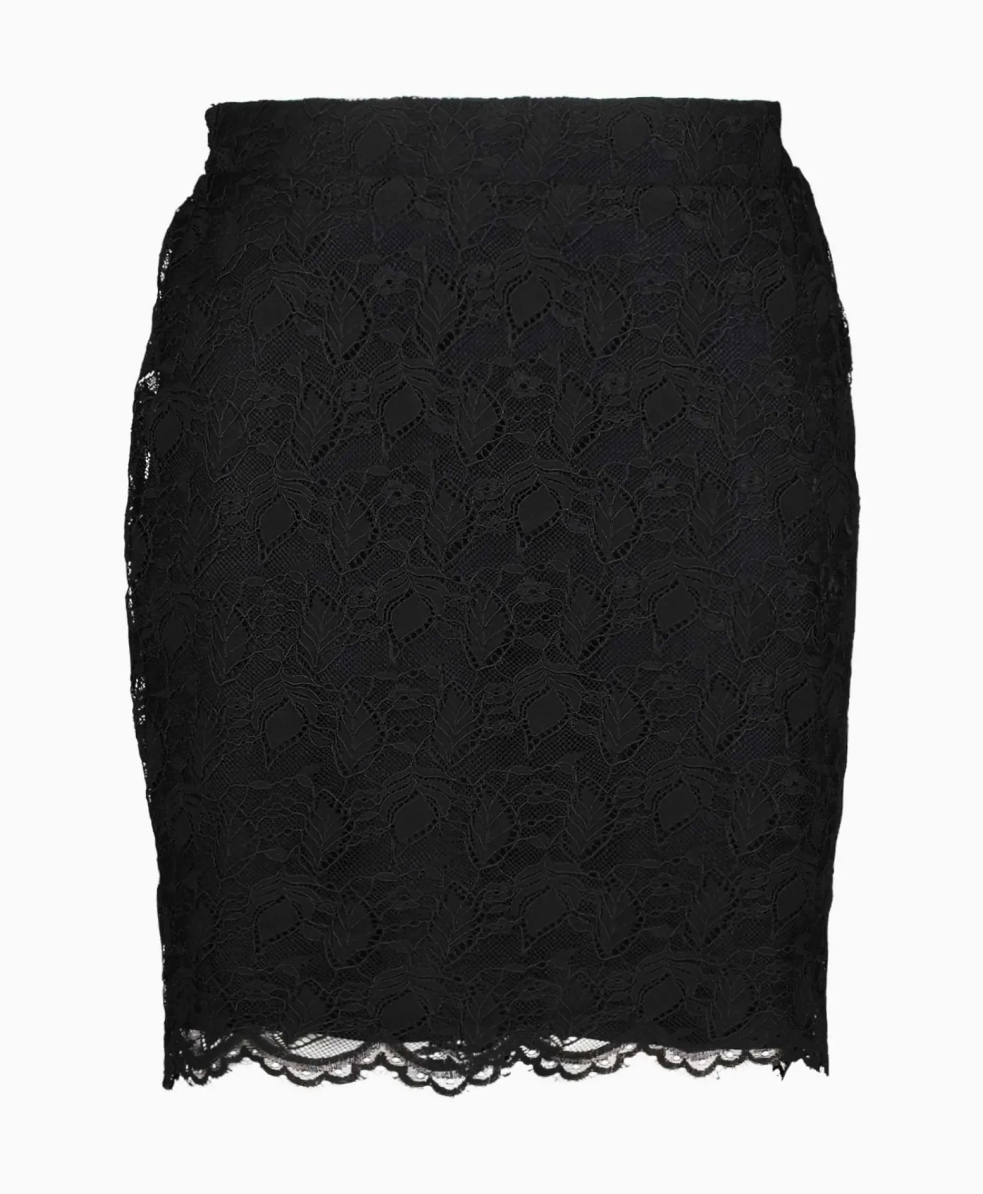 Rokken^Alix The Label Minirok Ladies Woven Lace Mini Zwart