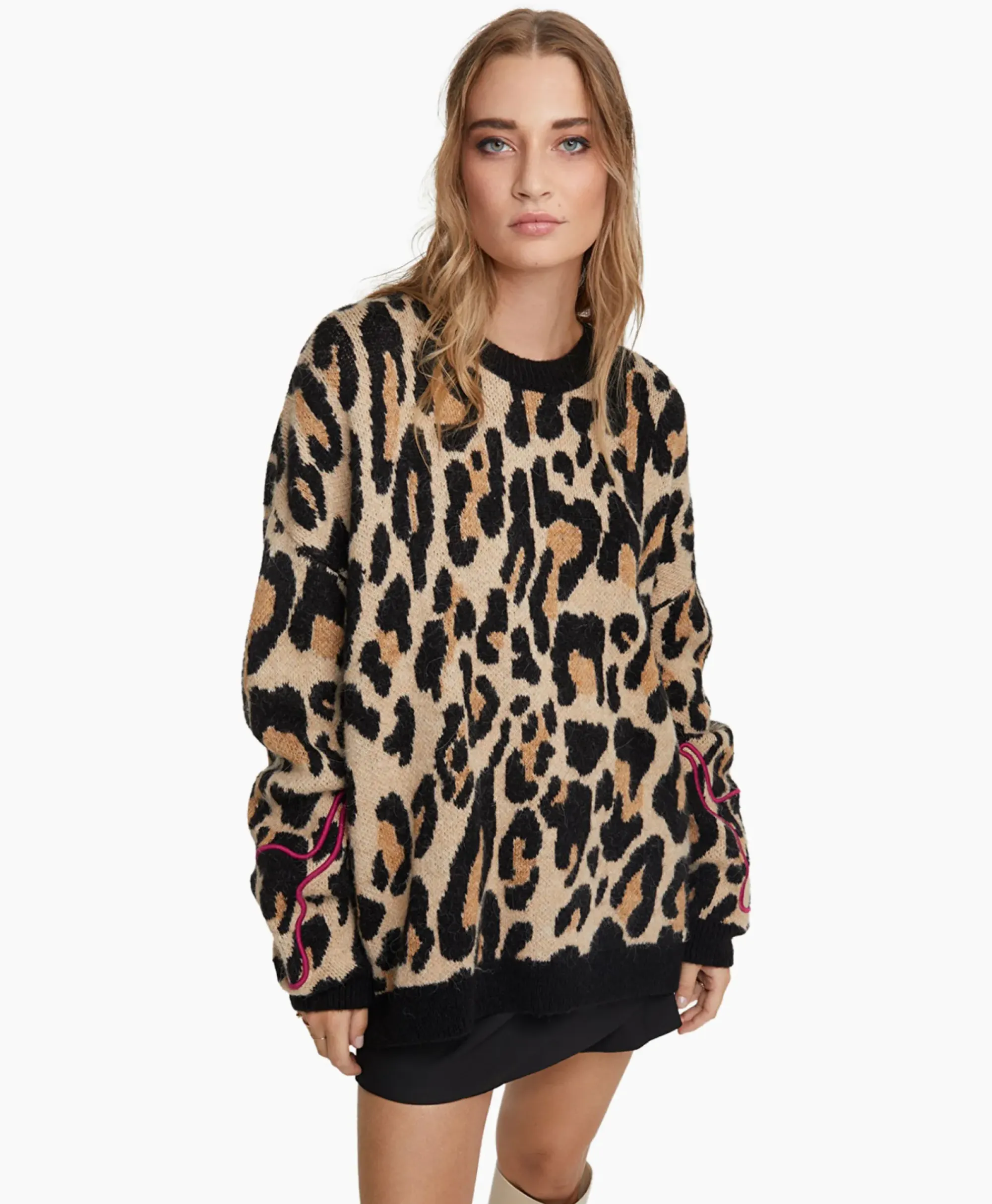 Truien^Alix The Label Pullover Knitted Jaguar Bruin