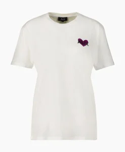 T-Shirts & Tops^Alix The Label T-Shirt Korte Mouw Knitted Alix Heart Off White