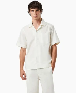 Overhemden^Alpha Tauri Overhemd Welsh Off White