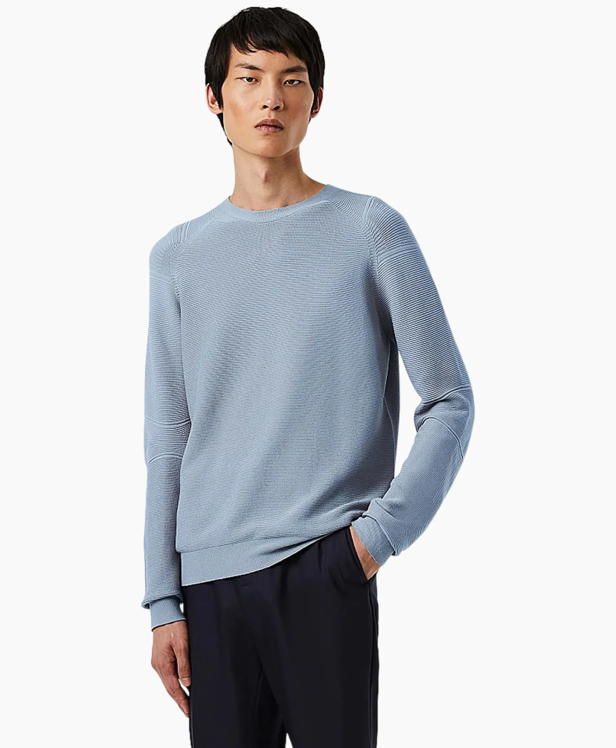 Truien^Alpha Tauri Sweater Fosop Licht Blauw