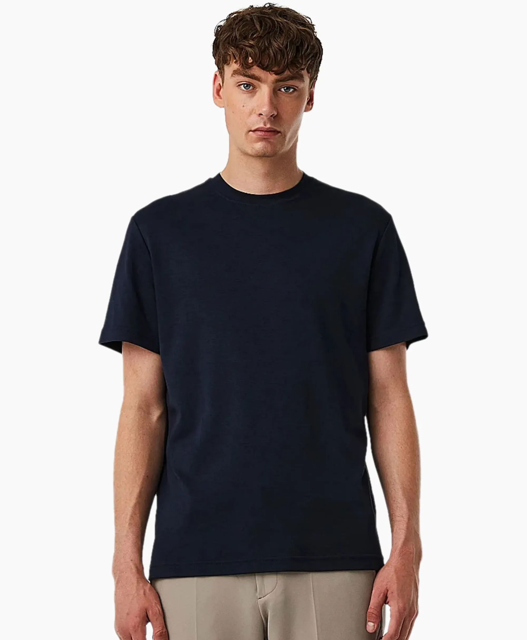T-Shirts^Alpha Tauri T-Shirt Korte Mouw Jopin Donker Blauw
