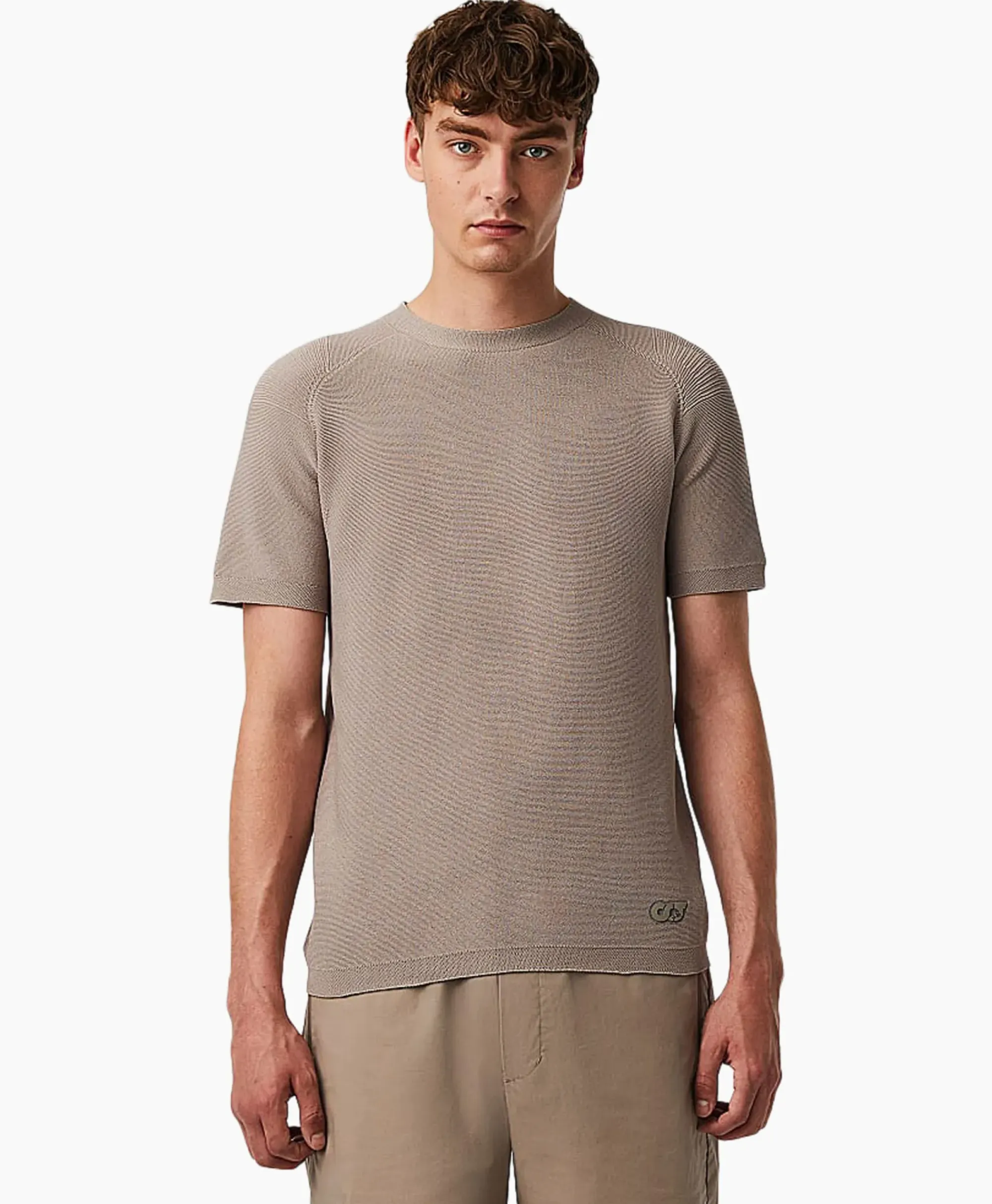 T-Shirts^Alpha Tauri T-Shirt Korte Mouw Fosos Zand