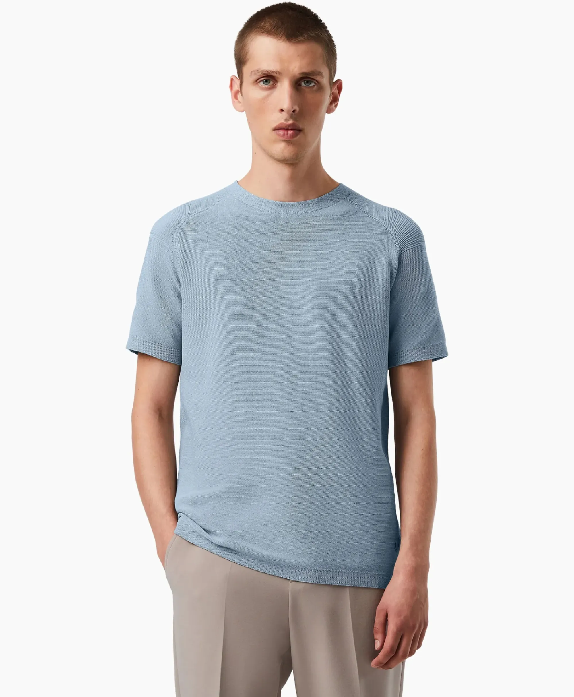 T-Shirts^Alpha Tauri T-Shirt Korte Mouw Fosos Licht Blauw