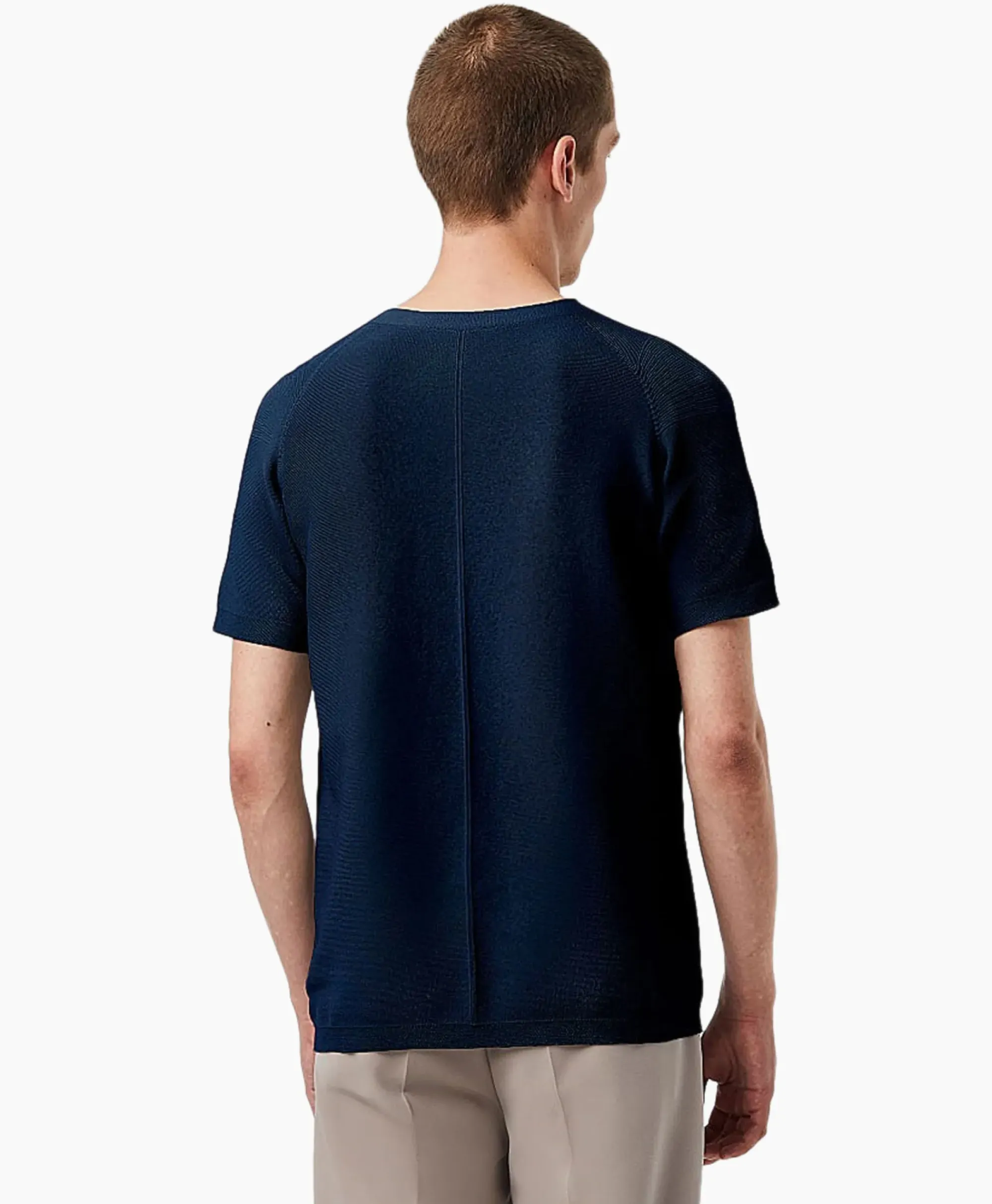 T-Shirts^Alpha Tauri T-Shirt Korte Mouw Fosos Donker Blauw