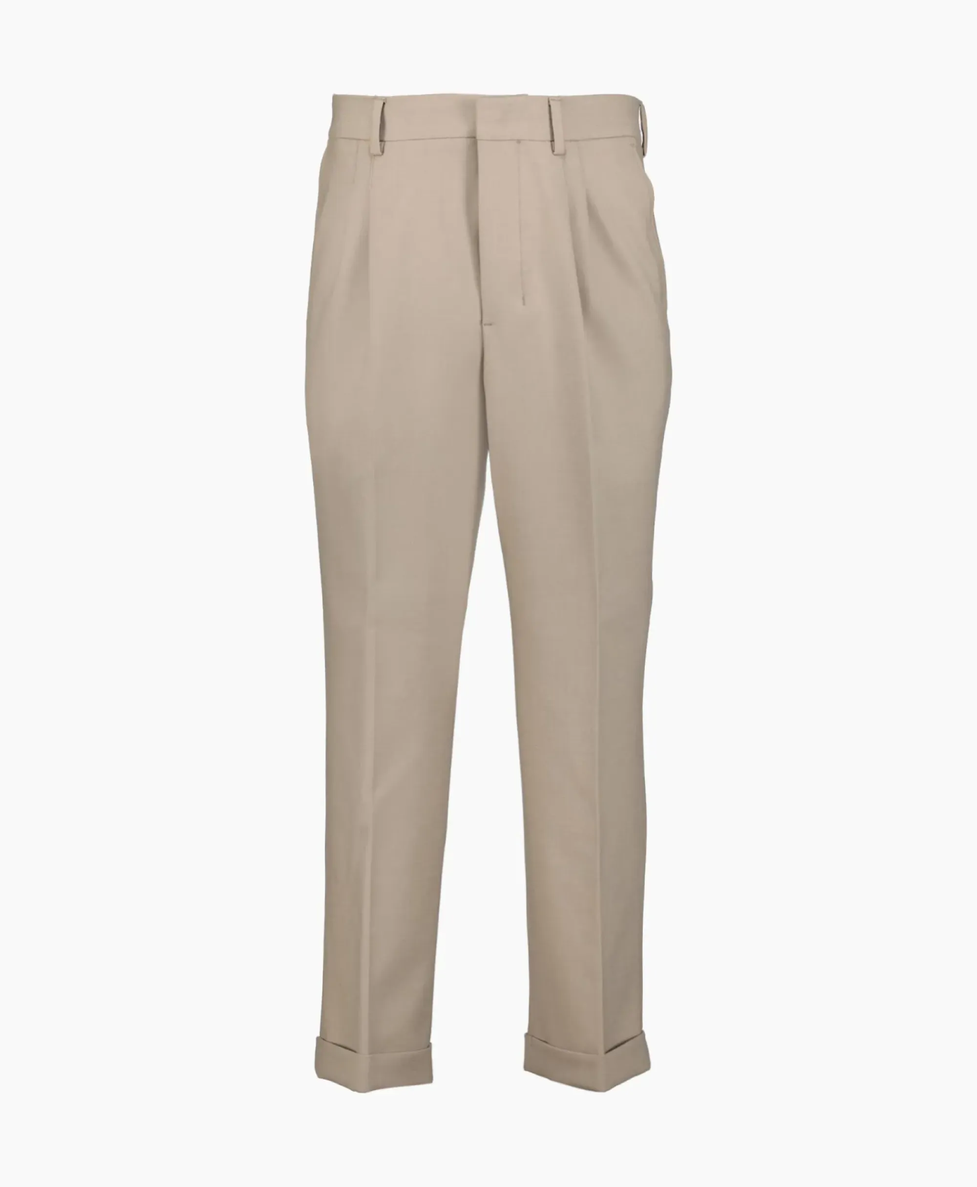 Broeken^Ami Paris Broek Carott Fit Taupe