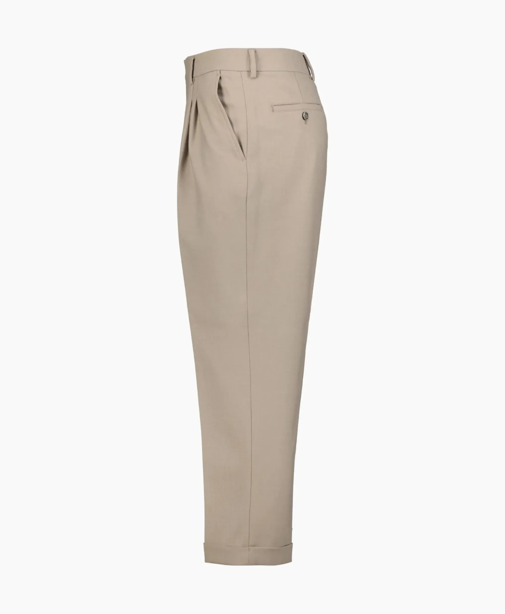 Broeken^Ami Paris Broek Carott Fit Taupe