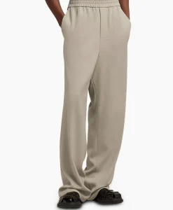 Broeken^Ami Paris Broek Elastic Waist Taupe