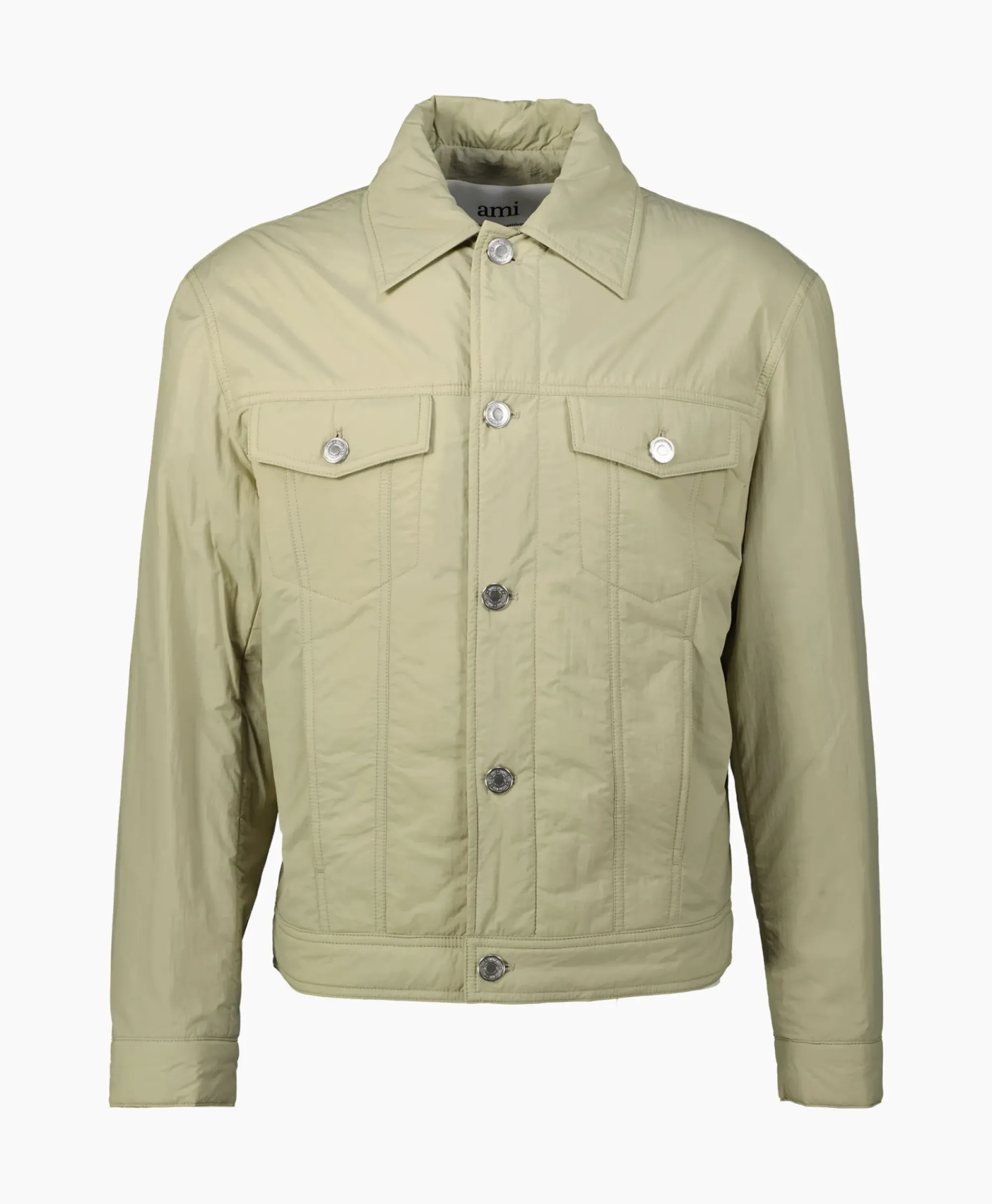 Jassen^Ami Paris Jack Padded Trucker Zand