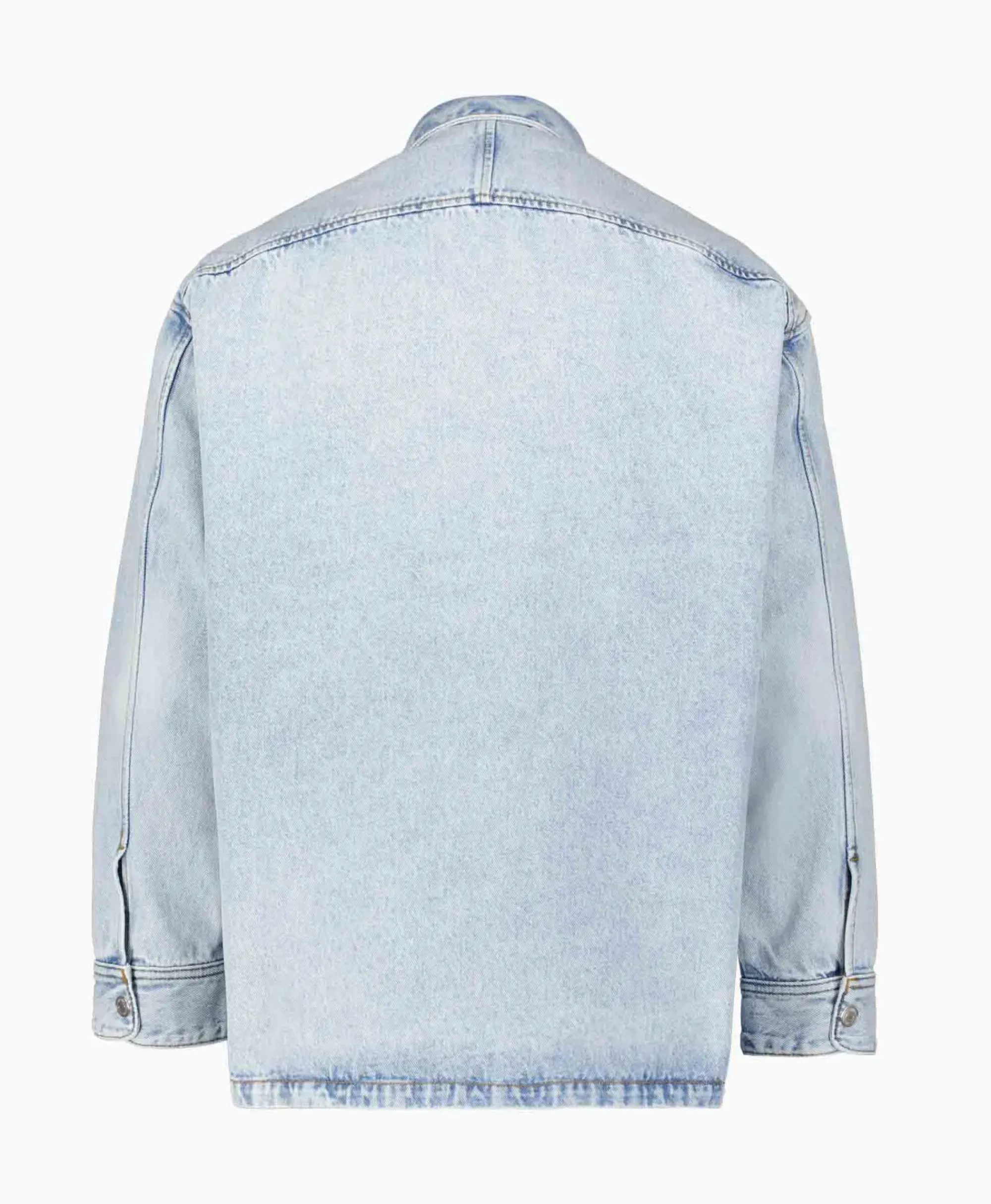 Jassen^Ami Paris Overshirt Oversized Adc Licht Blauw