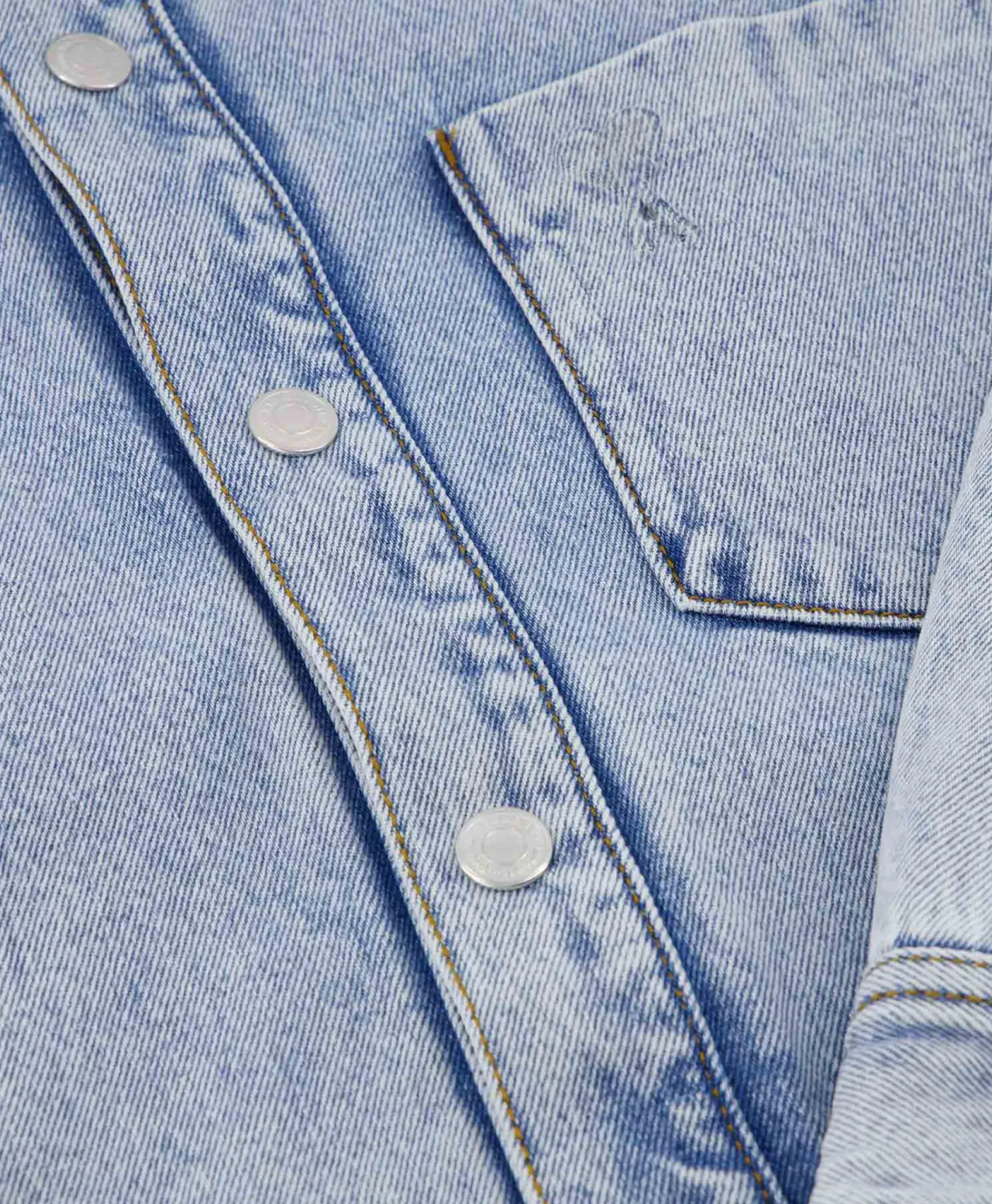 Jassen^Ami Paris Overshirt Oversized Adc Licht Blauw