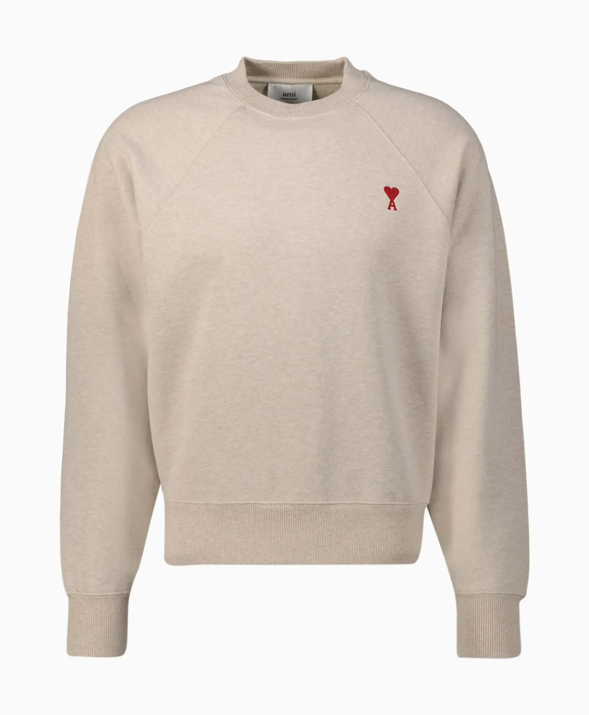 Truien^Ami Paris Sweater Ami De Coeur Ecru
