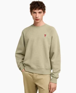 Truien^Ami Paris Sweater Ami De Coeur Khaki