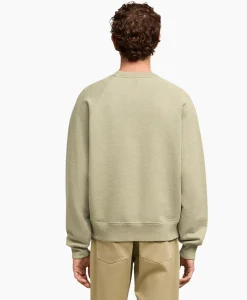 Truien^Ami Paris Sweater Ami De Coeur Khaki