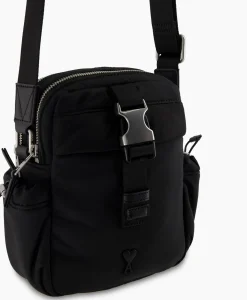 Tassen^Ami Paris Tas Adc Crossbody Pocketzwart
