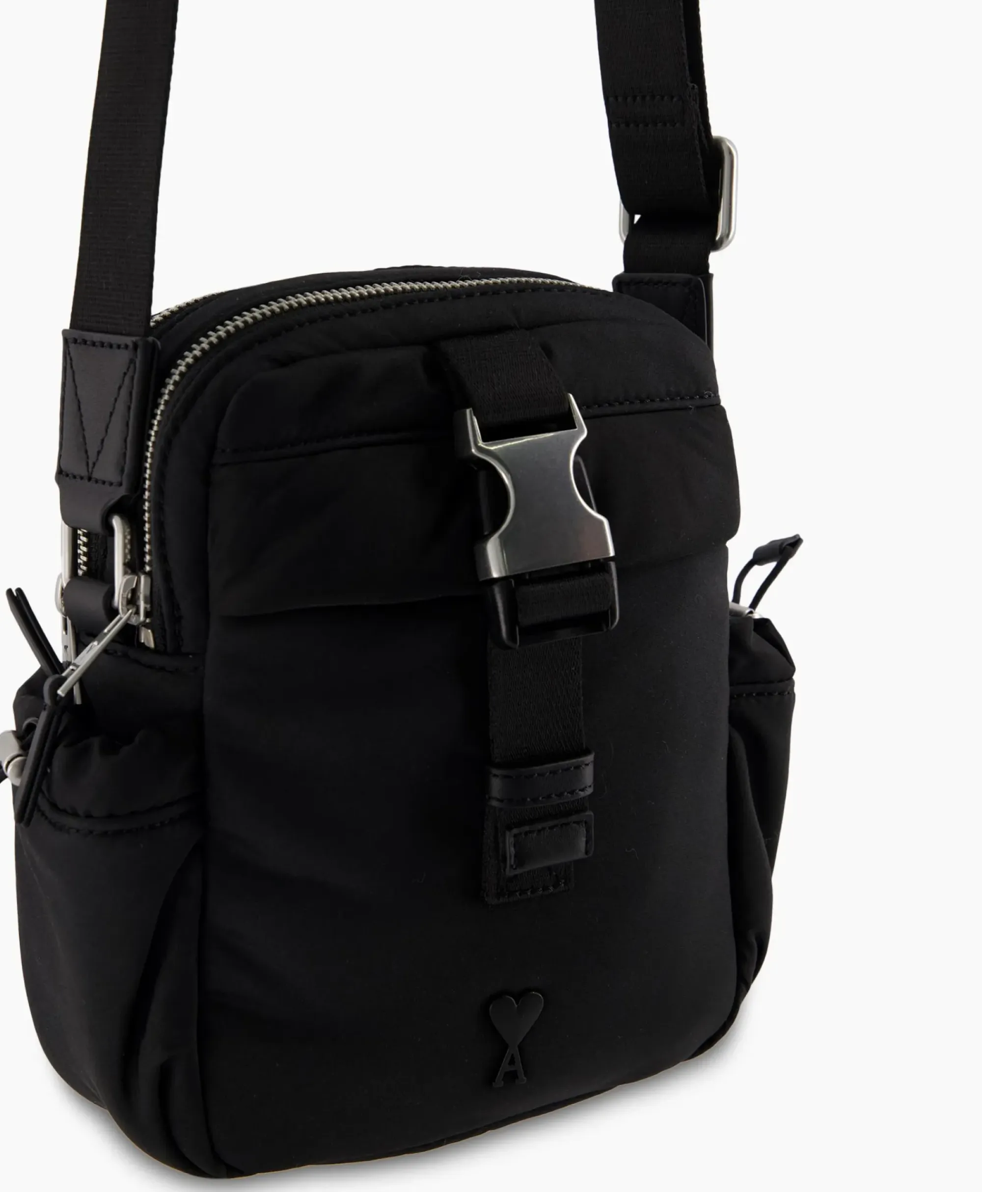 Tassen^Ami Paris Tas Adc Crossbody Pocketzwart