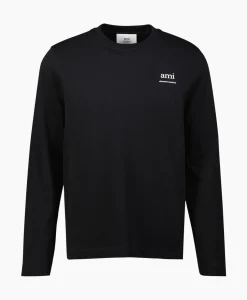T-Shirts^Ami Paris T-Shirt Ami Am Zwart